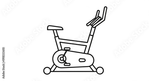 Stationary exercise bike with adjustable handlebars and seat for home gym fitness equipment