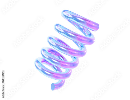 3D Holographic Spiral Spring Vector Element