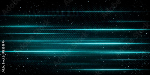 A digital art illustration of an abstract blue background featuring a bright starry galaxy pattern with glowing particles flowing through the dark night sky of a cosmic universe design