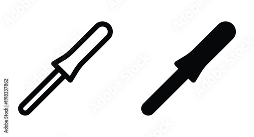 Detailed Illustration of Two Screwdrivers in Different Styles and Designs