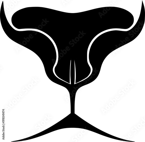 Vector flat cat nose isolated on white background
