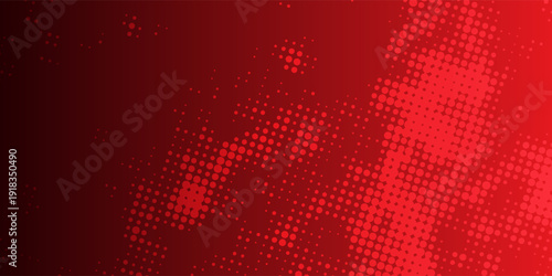 Abstract red diagonal geometric shape with halftone, eps10