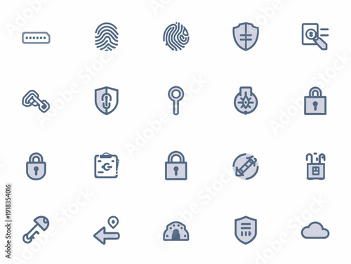 A minimalist blue paperclip icon, perfect for representing connection, organization, or document management in digital media.