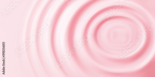 Creamy pink background with smooth ripples and glossy frosting drips. Melting ice cream glaze flows down with shiny sugary decoration and sweet dessert texture.