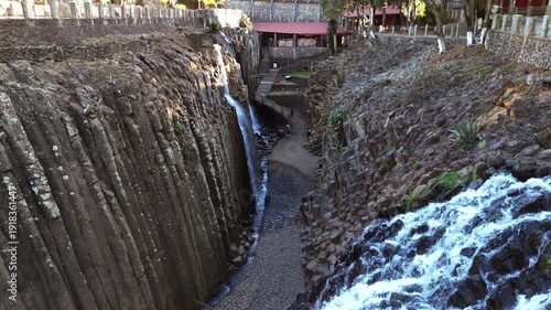 Explore Prismas Basalticos in Hidalgo Mexico with waterfalls and rock formations