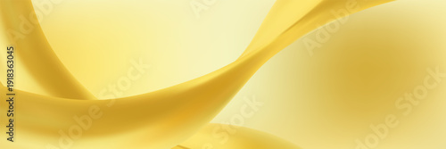 Golden wave corner shape for element with one gold wave curve ribbon.