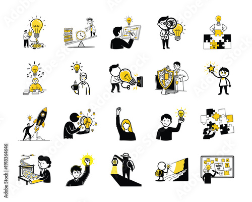 Innovative creators sparking new ideas innovation, creativity, brainstorming, design thinking, problem solving, digital art, creative process, idea generation, innovation strategy, collab