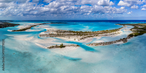 Valokuva Aerial Panoramic Moriah Harbour Cay National Park