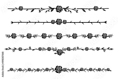 Hand drawn black and white line art family tree with roots and branches isolated on transparent background
