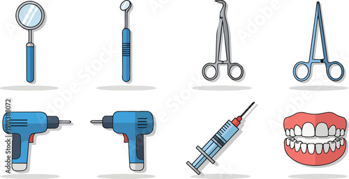 Dental Tools and Equipment for Procedures.