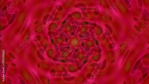 Vibrant Pink Abstract Background with Fluid Patterns and Soft Glow