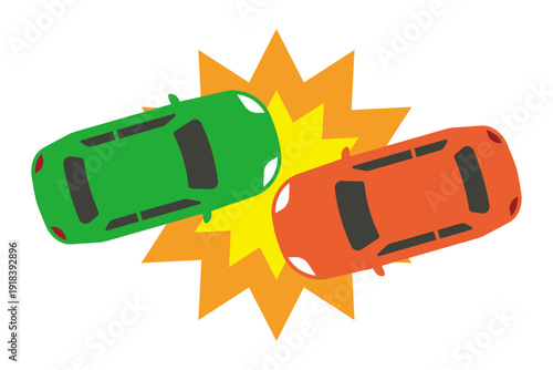 車2台の追突事故