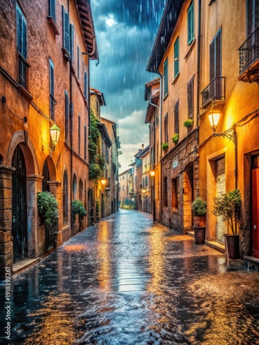 Torrential downpours unleash fury on Emilia Romagnas historic streets, revealing hidden beauty in the midst of chaos