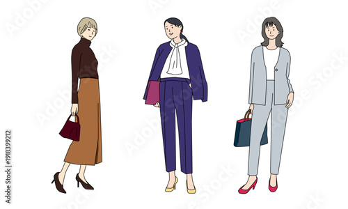 ビジネスカジュアルコーデ