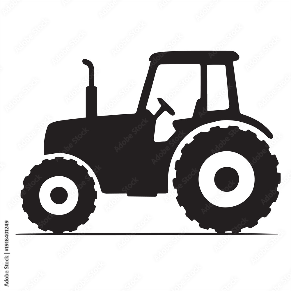 Obraz premium tractor isolated on white background