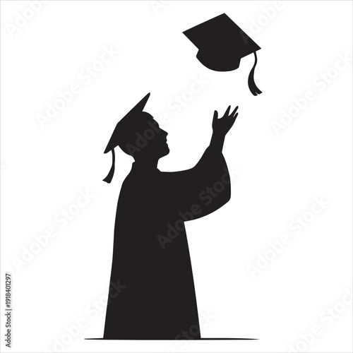 black graduation cap