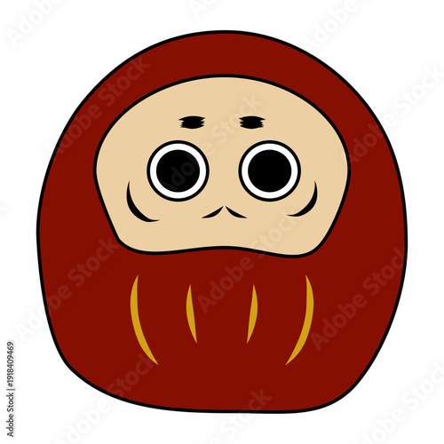 達磨のイラスト