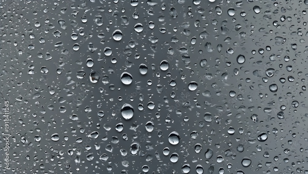 custom made wallpaper toronto digitalUltra-Realistic Transparent Water Droplets Top View