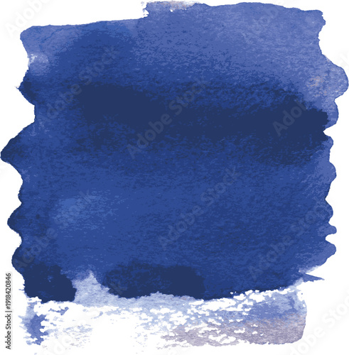 Abstract Deep Blue Watercolor Texture Background