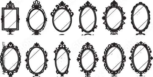 Ornate Mirror Frames in Various Shapes and Sizes Available