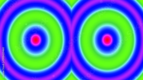 Colorful Abstract Digital Pattern with Vibrant Circles and Symmetric Design