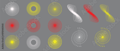 Ornamental abstract decorative design for artistic display with geometry and psychedelic effects vector