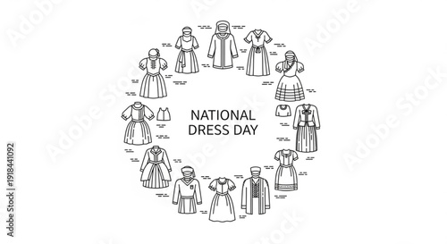 National dress day traditional clothing from around the world cultural attire