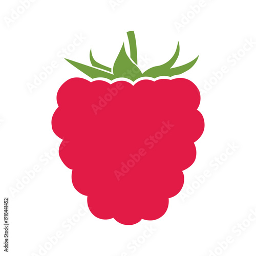 vector illustration of a strawberry with leaf
