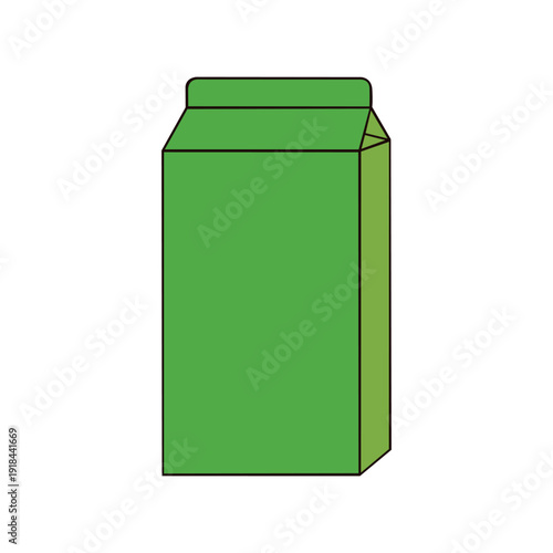 vector box of fresh industrialized juice