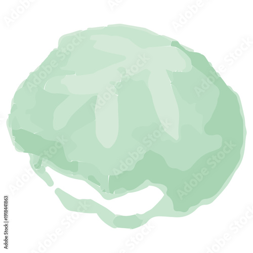 幼稚園・保育園向け 5月のやさしい水彩挿絵イラストシリーズ｜柏餅（子どもの日）｜May Gentle Watercolor Kashiwa Mochi for Children’s Day