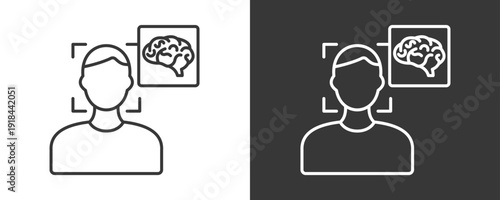 Camera Scan Icon Set Vector Collection Isolated In Black And White
