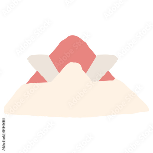 5月の園だよりに使いやすい シンプル手描きイラストカットシリーズ｜折り紙の兜（子どもの日）｜May Simple Hand-Drawn Illustration Cut Series for Preschool Newsletter | Origami Samurai Helmet (Children's Day)