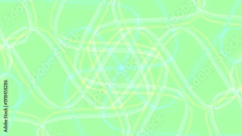 Colorful Abstract Geometric Pattern with Bright Yellow Background