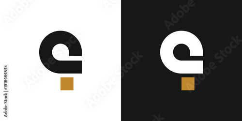Creative number nine logo design with modern concept premium vector