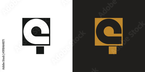 Creative number nine logo design with modern concept premium vector