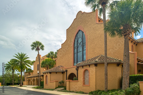 Catholic church and a performing art center Florida.