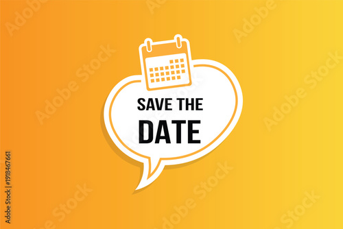 Save the Date Event Banner Vector – Calendar Reminder and Announcement Illustration