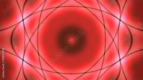 Vibrant Pink Digital Abstract Background with Cybernetic Patterns