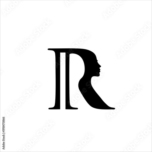 Print RR letter logo design for your brand and company identity.