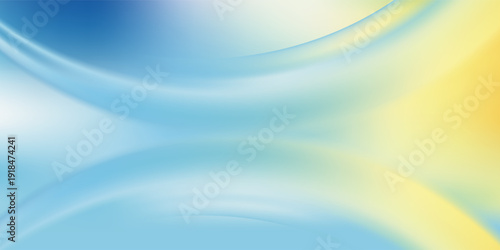 Abstract blurred gradient mesh background in blue and yellow colors of the Ukrainian national flag. eps 10