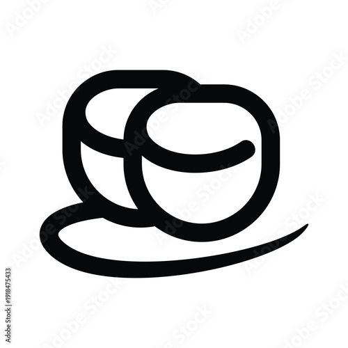 The icon above displays a simple illustration of a cup and saucer with a black outline. The design is minimalist and clean, without detailed colors or shadows, so it looks like an icon or symbol.