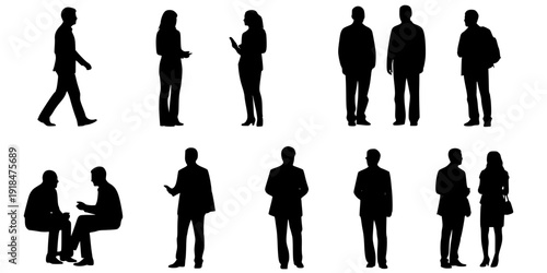 People silhouettes in elevation side view | Architecture people | silhouettes of people | 2D people | Section Elevation View | Architectural drawing people | characters 
