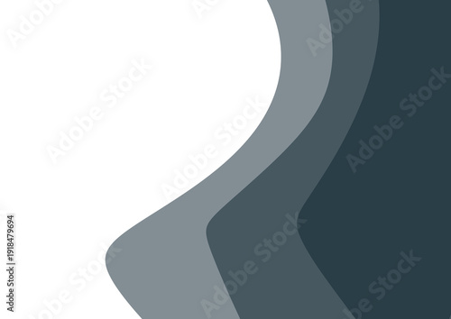 Minimal Gray Curvy Background Illustration