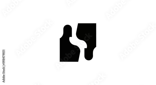 Silhouette of people with broken number two standing together in unity and solidarity