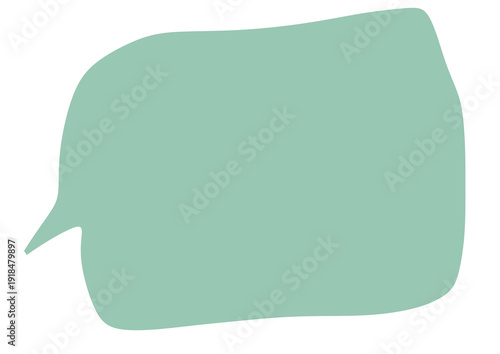 Mint Green Organic Abstract Shape