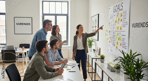 business people working together in office