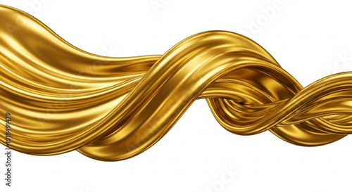 Golden fabric wave twisted luxury texture background element