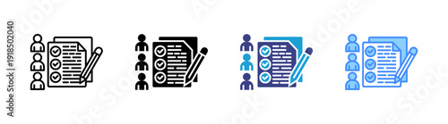 Customer Needs icon set multiple style collection