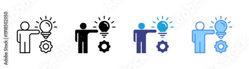 Proactive icon set multiple style collection