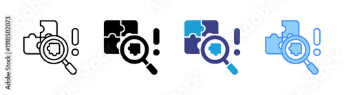 Problem icon set multiple style collection